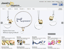 Tablet Screenshot of jewelrymegastore.com